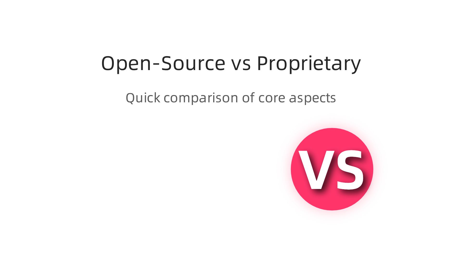 A comparative chart highlighting the key differences between open-source and proprietary AI text generators.