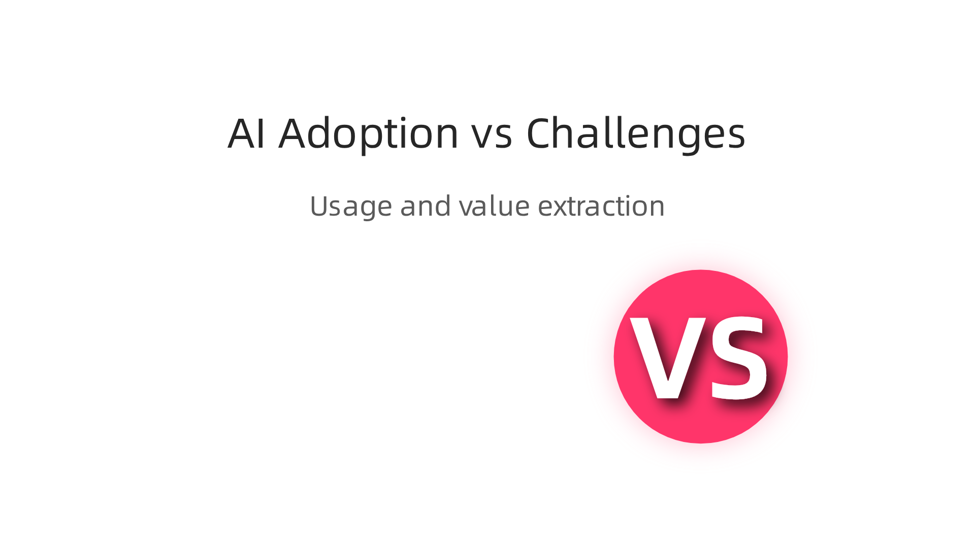 An infographic illustrating the widespread adoption of AI in businesses and the significant challenges organizations face in extracting real value from their AI investments.
