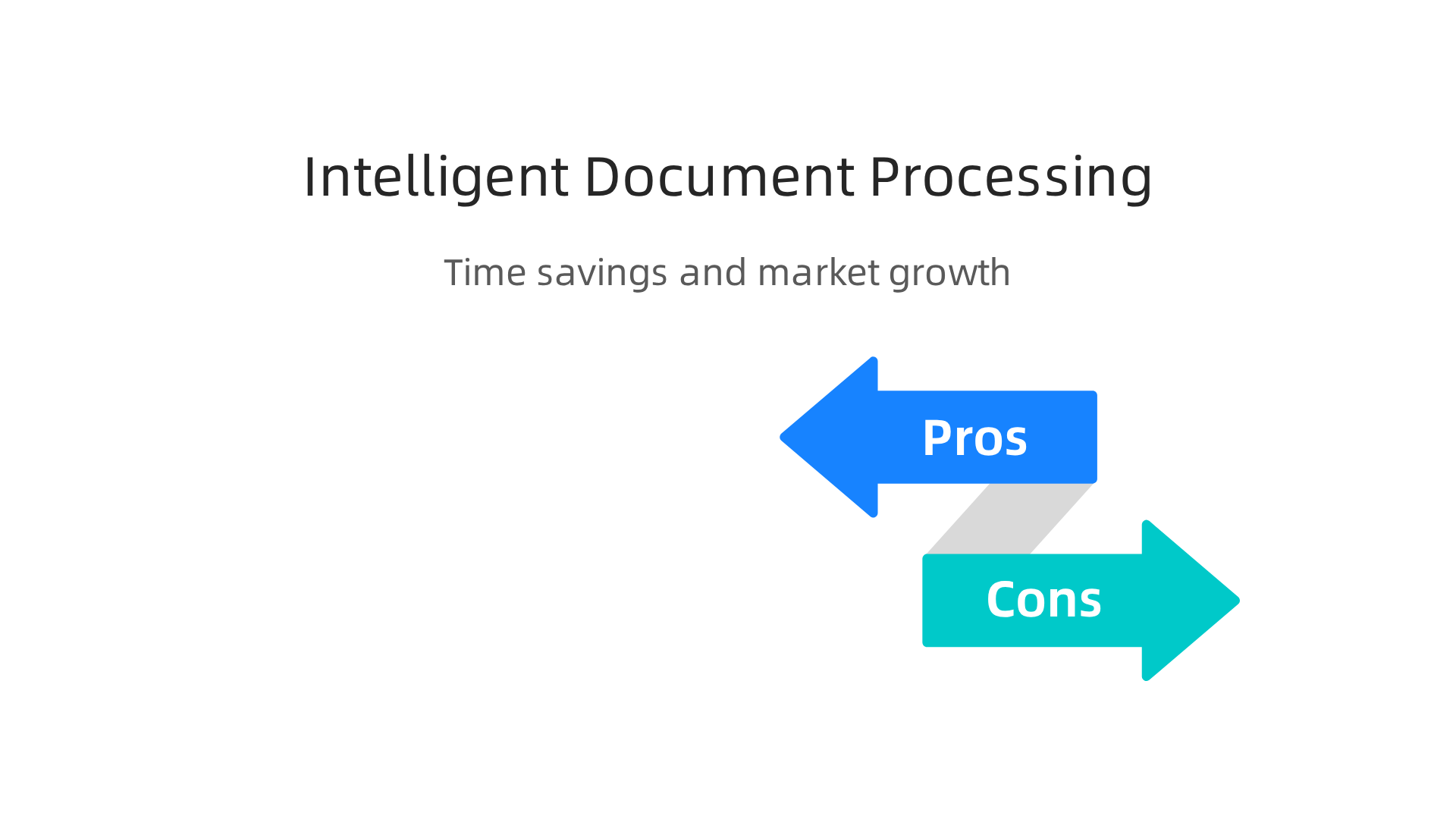 An infographic visualizing the significant time savings and market growth associated with Intelligent Document Processing (IDP) tools.