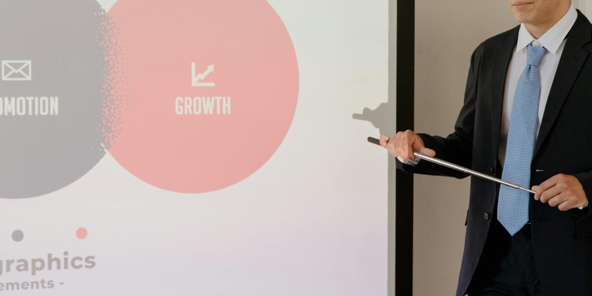 A leader presenting strategic insights, supported by efficient communication tools.