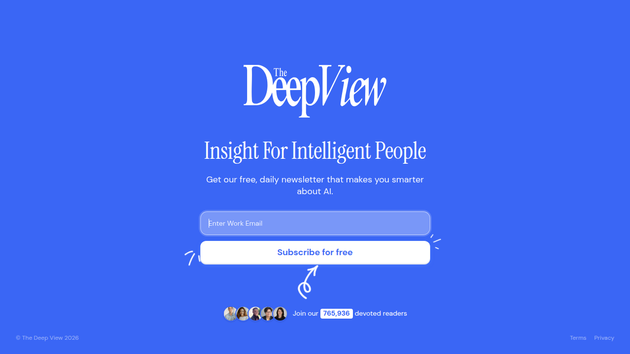 Stay informed on critical AI trends by subscribing to The Deep View Newsletter for actionable insights.