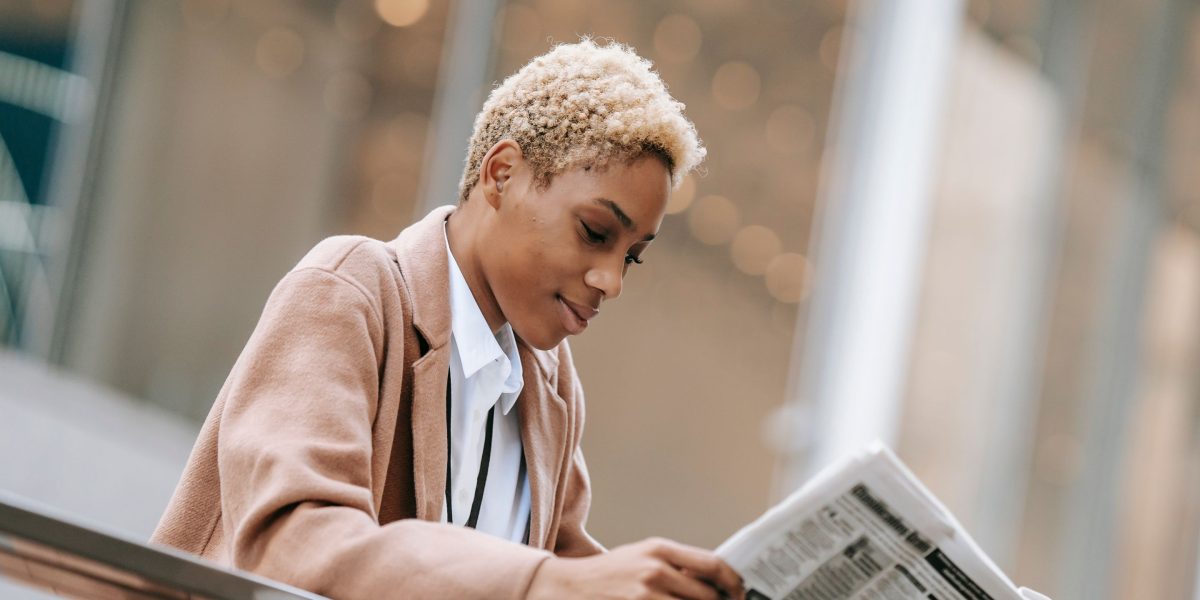 A professional feels confident and well-informed, having successfully navigated the vast AI landscape.