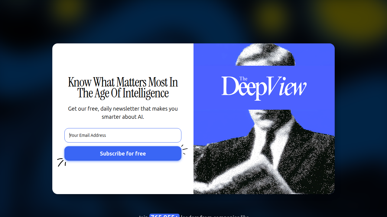 The Deep View Newsletter provides daily AI updates, helping professionals stay informed.