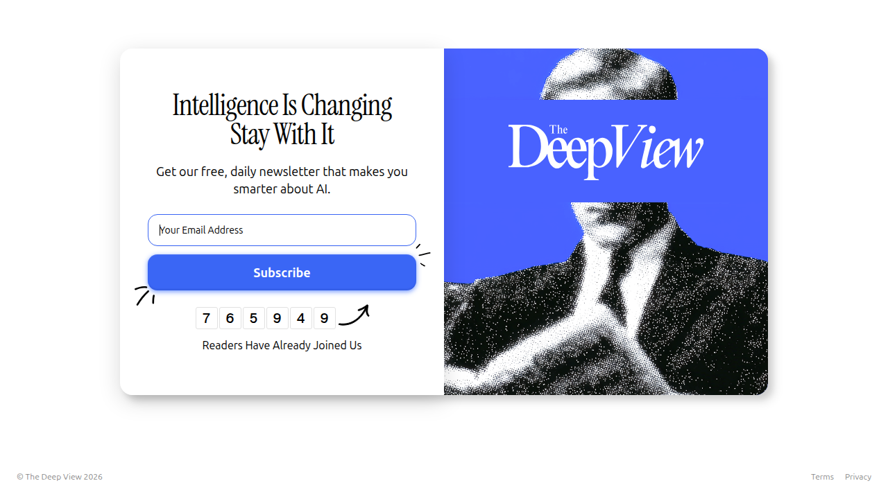 Subscribe to The Deep View newsletter for daily, expert-curated updates on AI trends and developments.