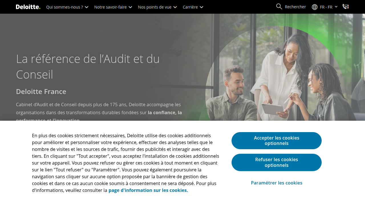 Deloitte's homepage, reflecting their role in global technology outlooks and insights.